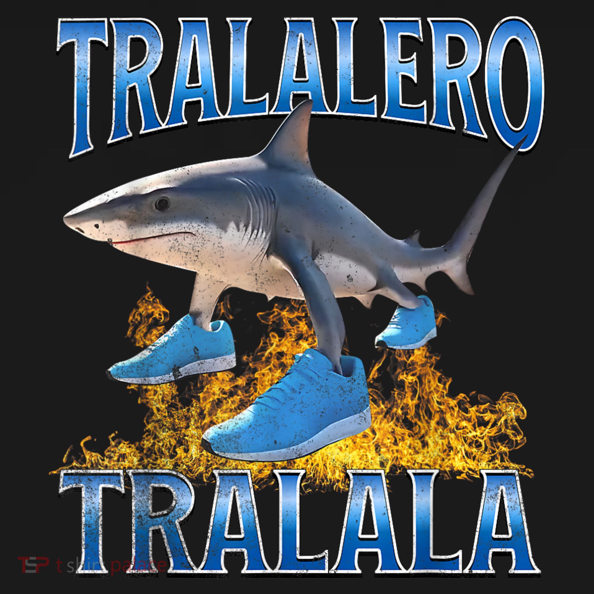 Tralalero Tralala Shark Meme Button