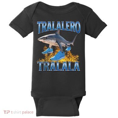 Tralalero Tralala Shark Meme Baby Bodysuit