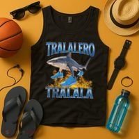 Tralalero Tralala Shark Meme Tank Top thumb 4