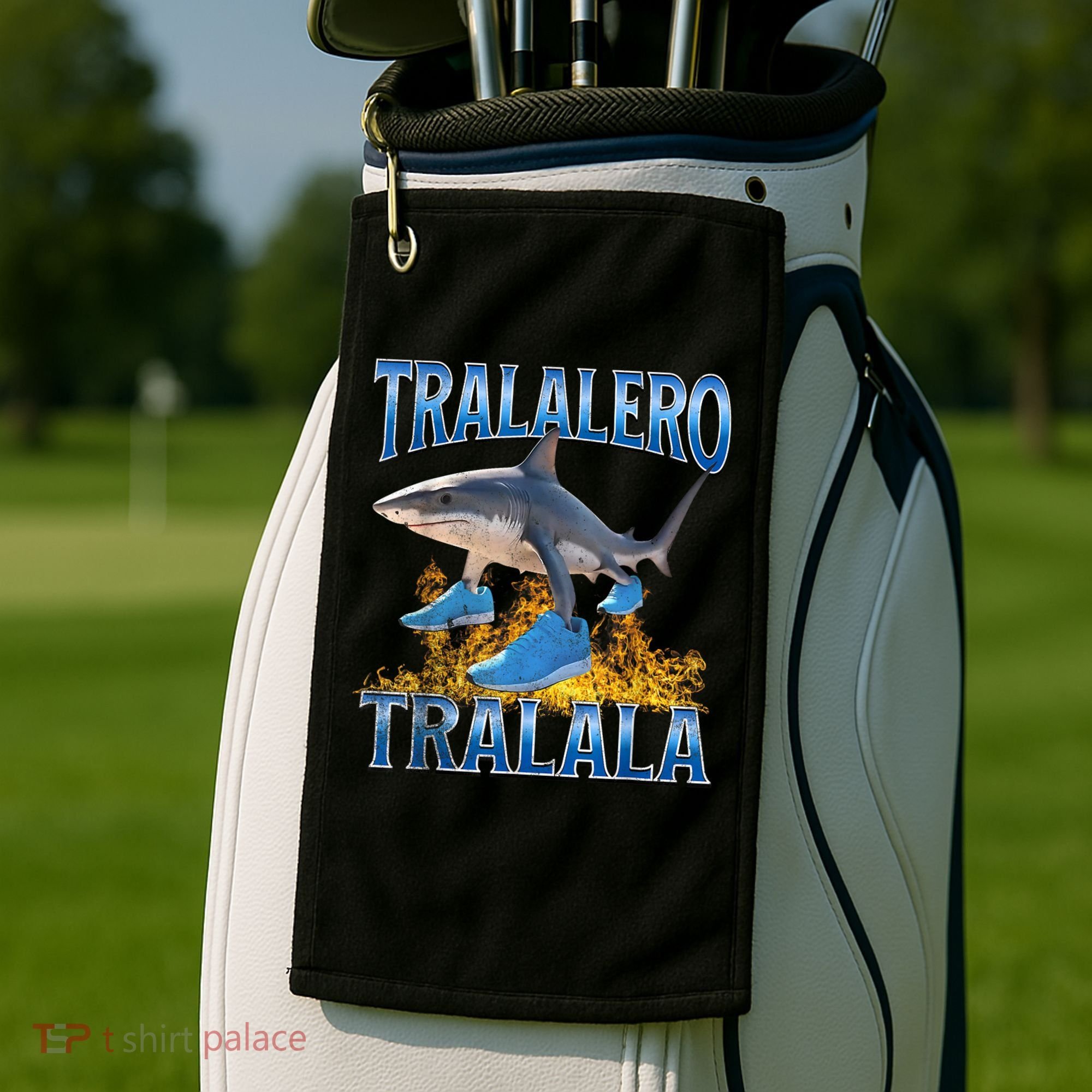 Tralalero Tralala Shark Meme Golf Towel