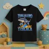 Tralalero Tralala Shark Meme Toddler T-Shirt thumb 3