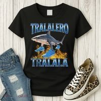 Tralalero Tralala Shark Meme Women's T-Shirt thumb 3