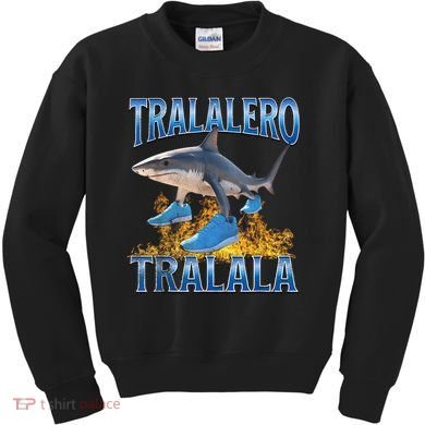 Tralalero Tralala Shark Meme Kids Sweatshirt