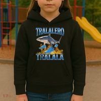 Tralalero Tralala Shark Meme Kids Hoodie thumb 3