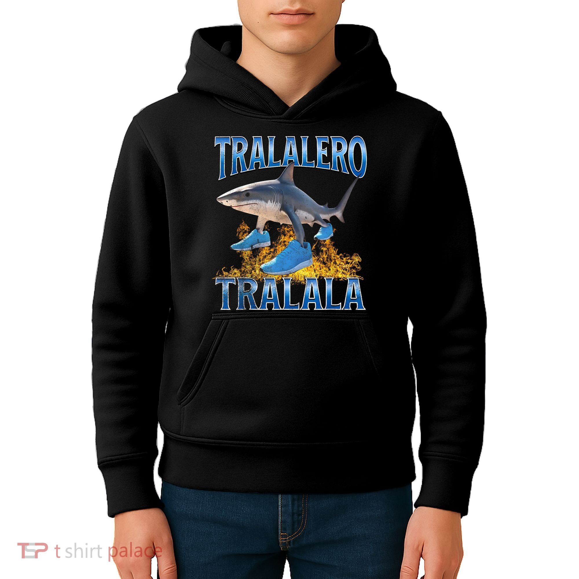 Tralalero Tralala Shark Meme Kids Hoodie