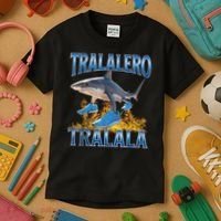 Tralalero Tralala Shark Meme Kids T-Shirt thumb 3