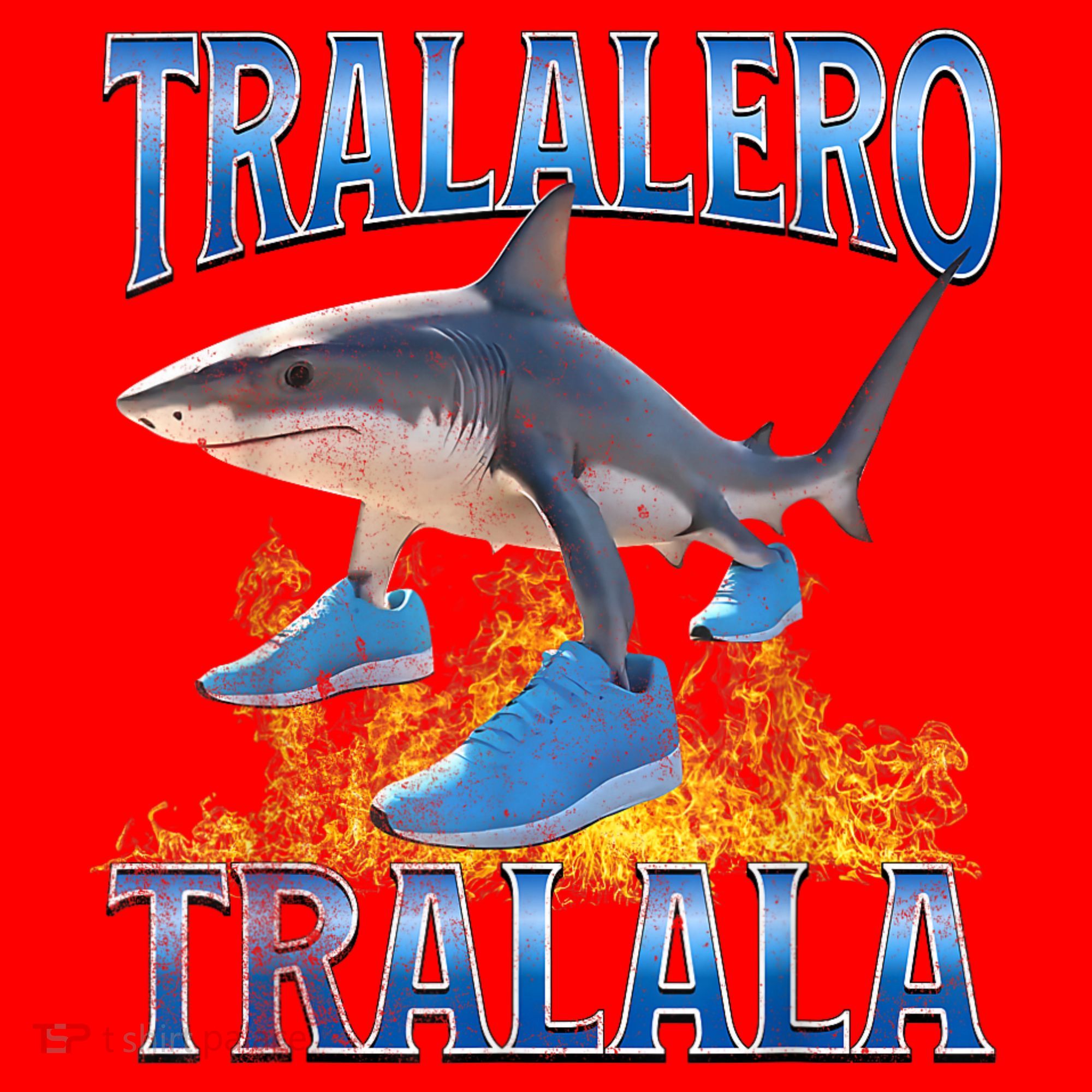Tralalero Tralala Shark Meme Santa Hat