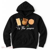 Tis The Season Christmas Mexican Concha Tamale Cafe De Olla Hoodie thumb 0