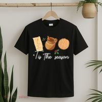 Tis The Season Christmas Mexican Concha Tamale Cafe De Olla T-Shirt thumb 2