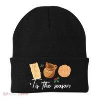 Tis The Season Christmas Mexican Concha Tamale Cafe De Olla Beanie thumb 0