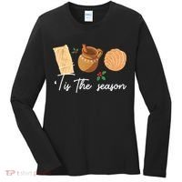 Tis The Season Christmas Mexican Concha Tamale Cafe De Olla Women's Long Sleeve Shirt thumb 0