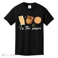 Tis The Season Christmas Mexican Concha Tamale Cafe De Olla Kids T-Shirt thumb 0