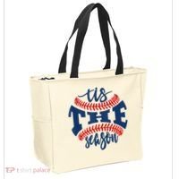 Tis The Season Baseball Softball Lovers Tote Bag thumb 2