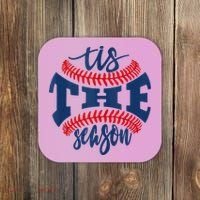 Tis The Season Baseball Softball Lovers Coaster thumb 0