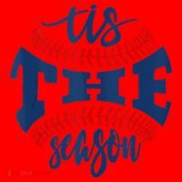 Tis The Season Baseball Softball Lovers Santa Hat thumb 1