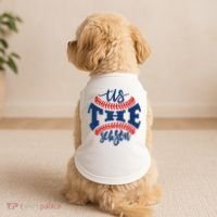 Tis The Season Baseball Softball Lovers Doggie Tank thumb 2