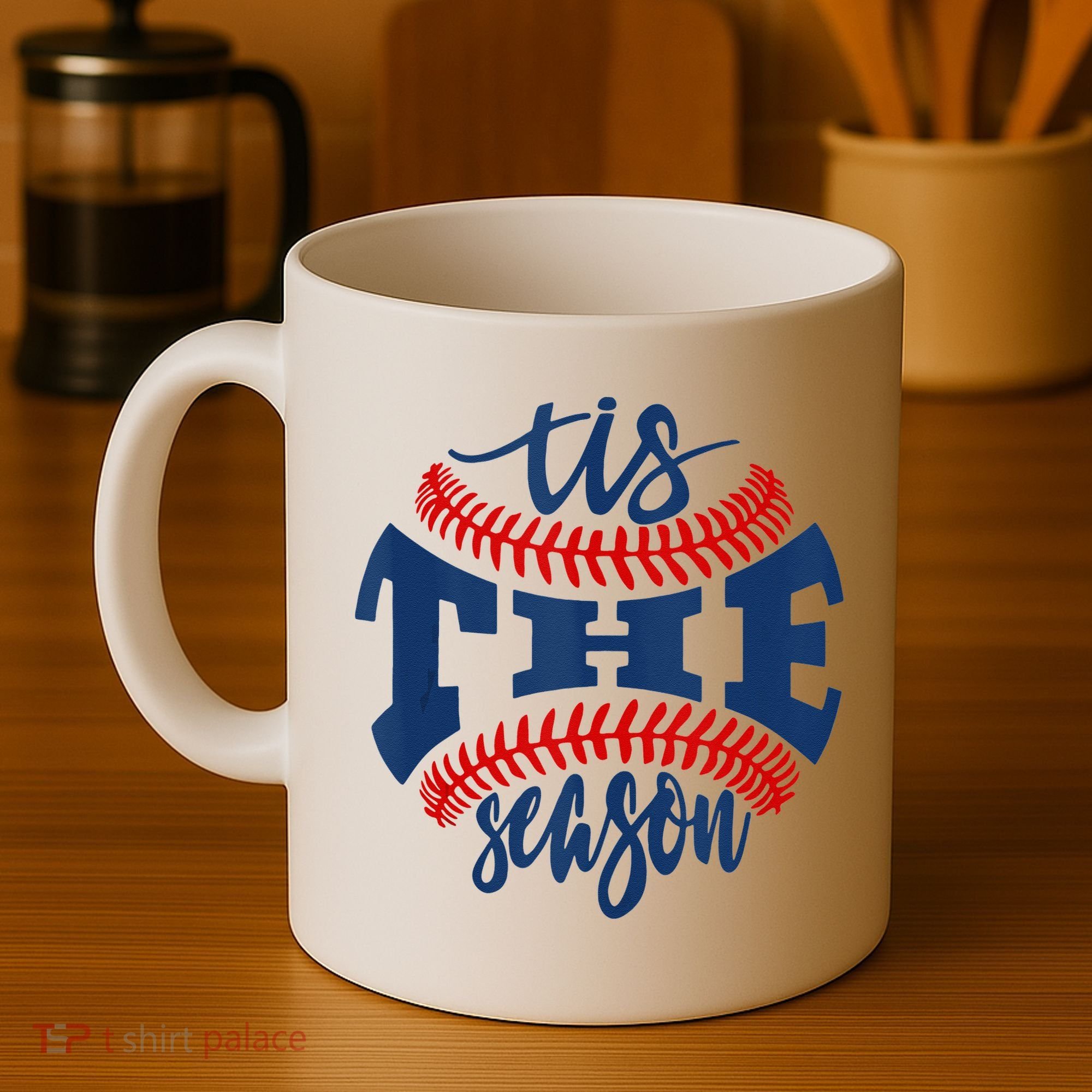 Tis The Season Baseball Softball Lovers Coffee Mug