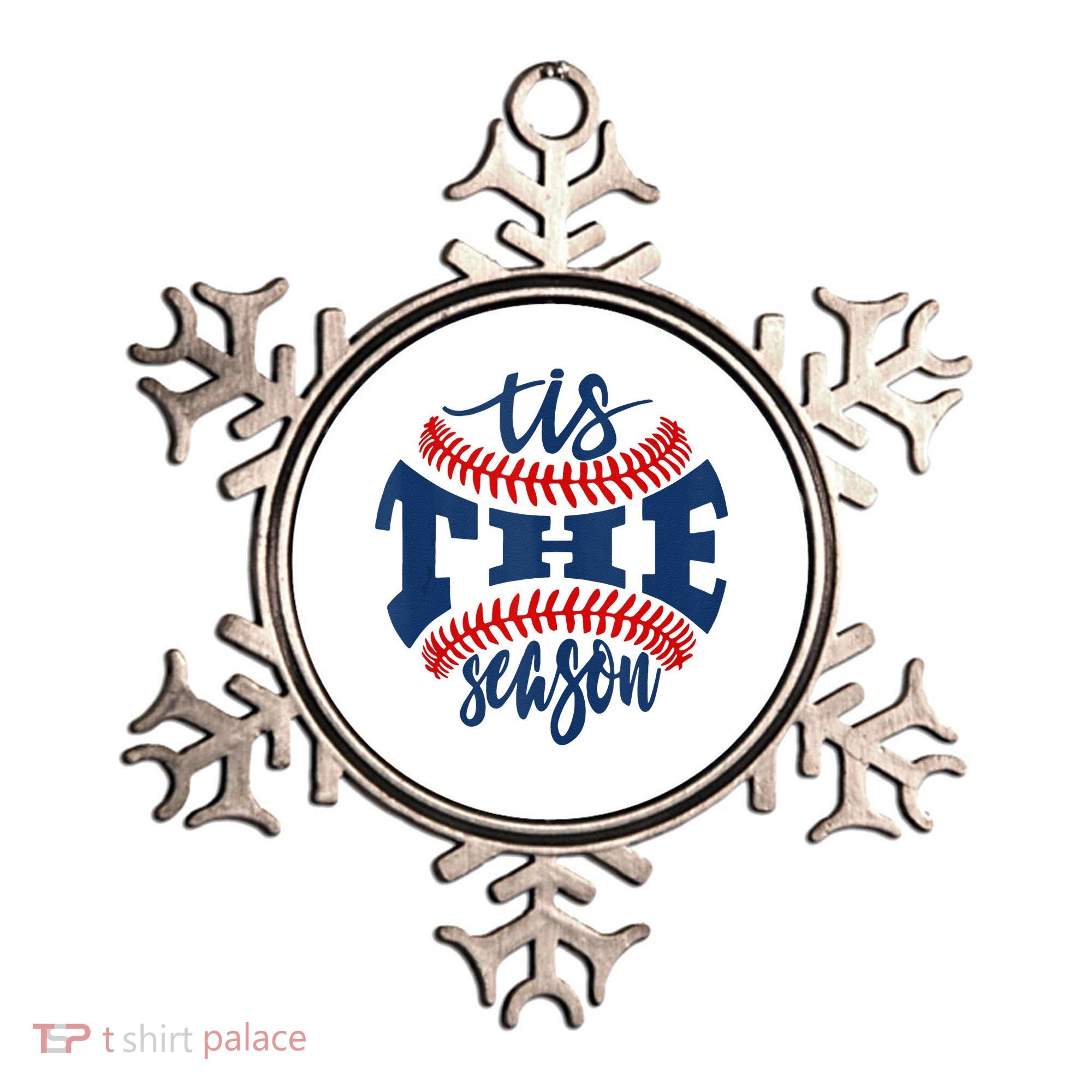 Tis The Season Baseball Softball Lovers Ornament