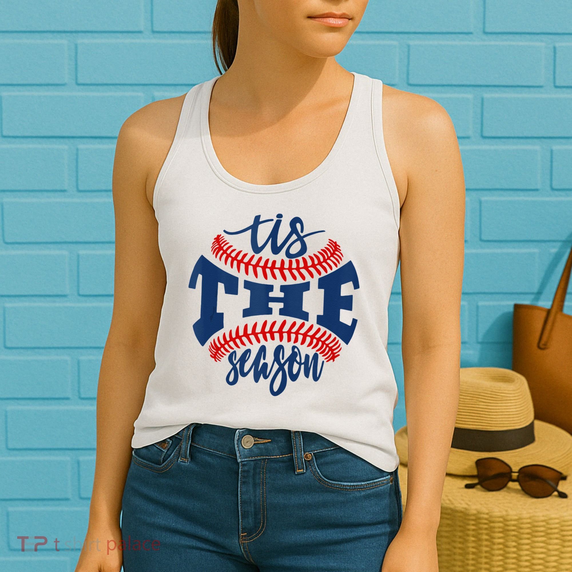 Tis The Season Baseball Softball Lovers Women's Tank Top