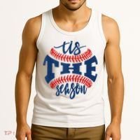 Tis The Season Baseball Softball Lovers Tank Top thumb 3