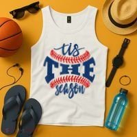 Tis The Season Baseball Softball Lovers Tank Top thumb 4
