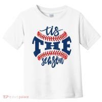 Tis The Season Baseball Softball Lovers Toddler T-Shirt thumb 0