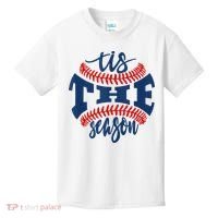 Tis The Season Baseball Softball Lovers Kids T-Shirt thumb 0