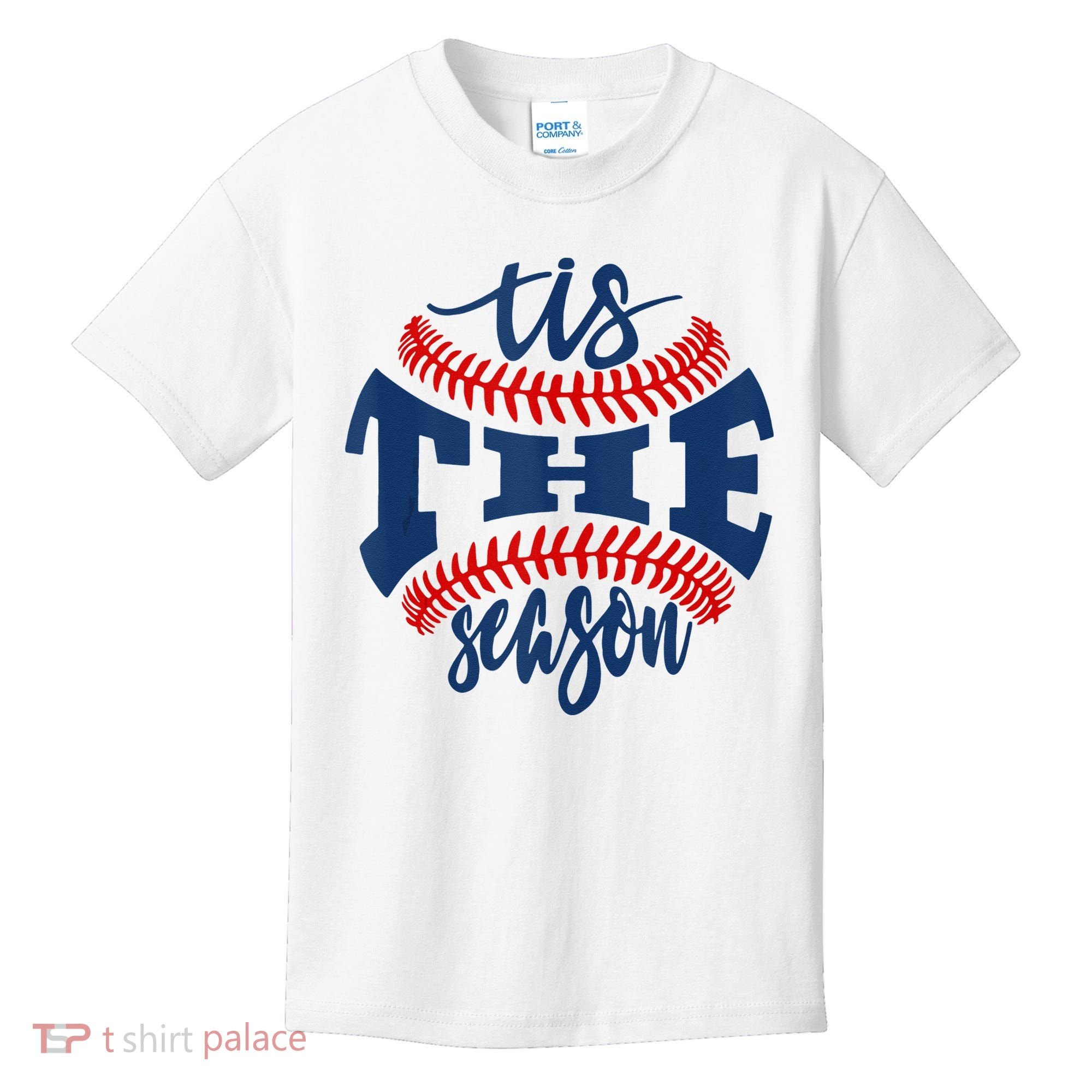 Tis The Season Baseball Softball Lovers Kids T-Shirt