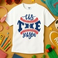 Tis The Season Baseball Softball Lovers Kids T-Shirt thumb 3
