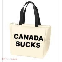 Top That Says CANADA SUCKS Funny Anti Canadian Tote Bag thumb 3