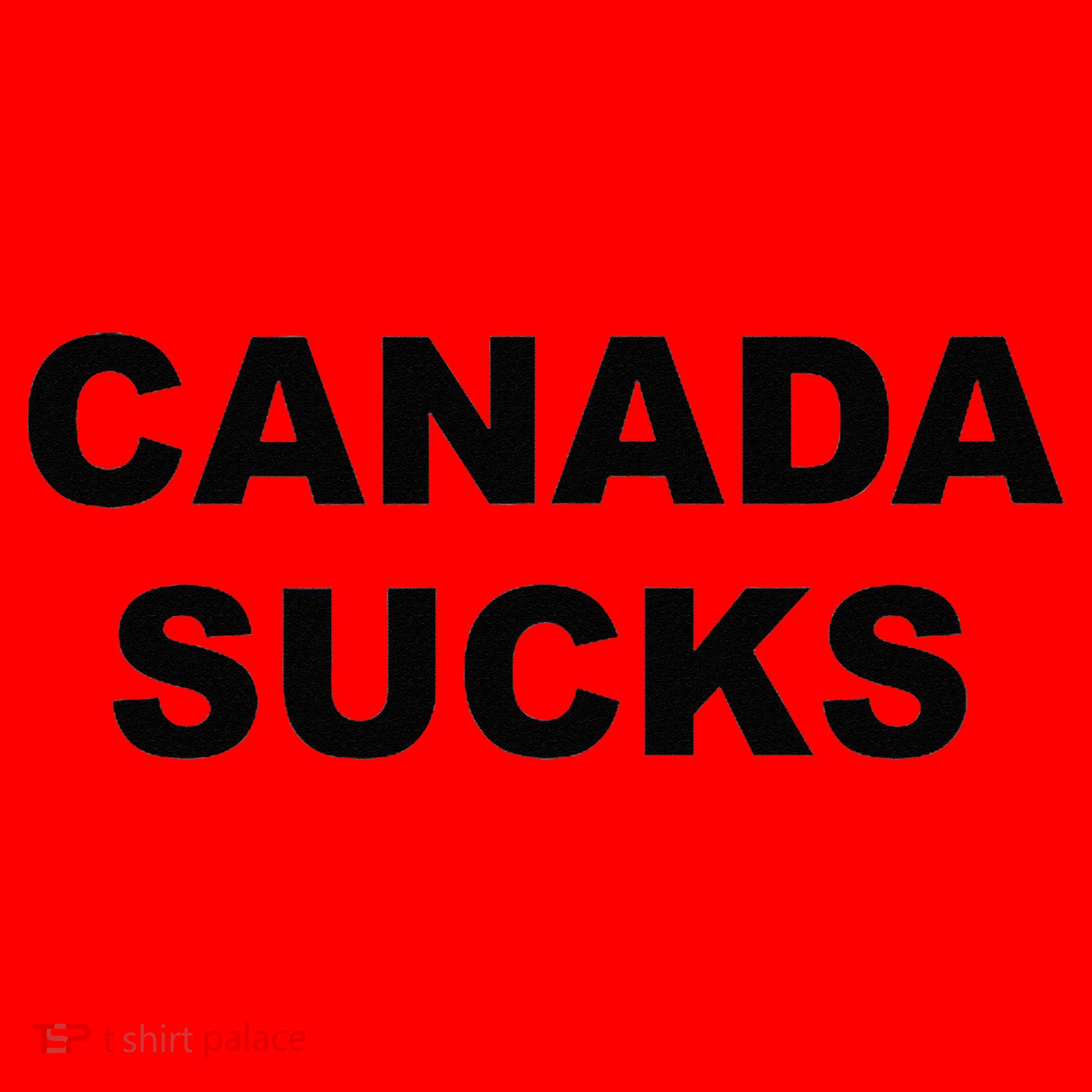 Top That Says CANADA SUCKS Funny Anti Canadian Santa Hat