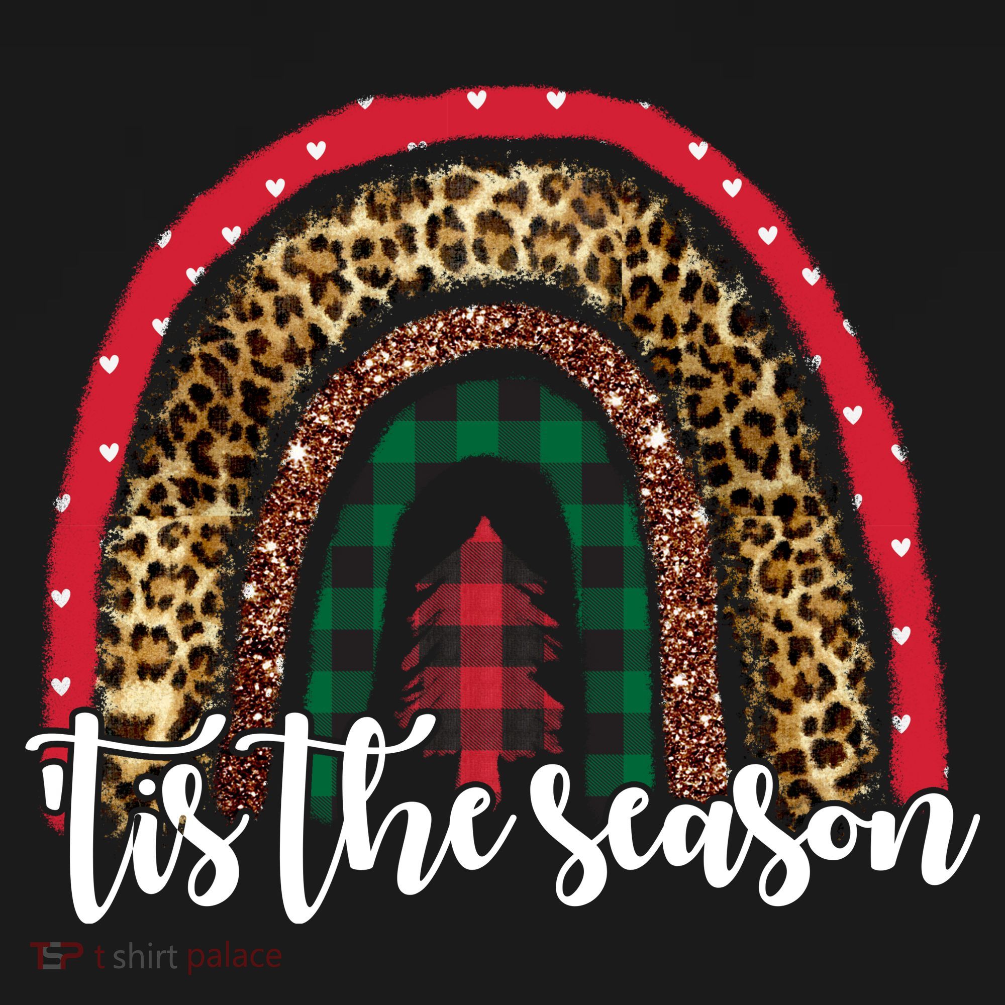 Tis The Season Holiday Rainbow Cute Christmas Coaster
