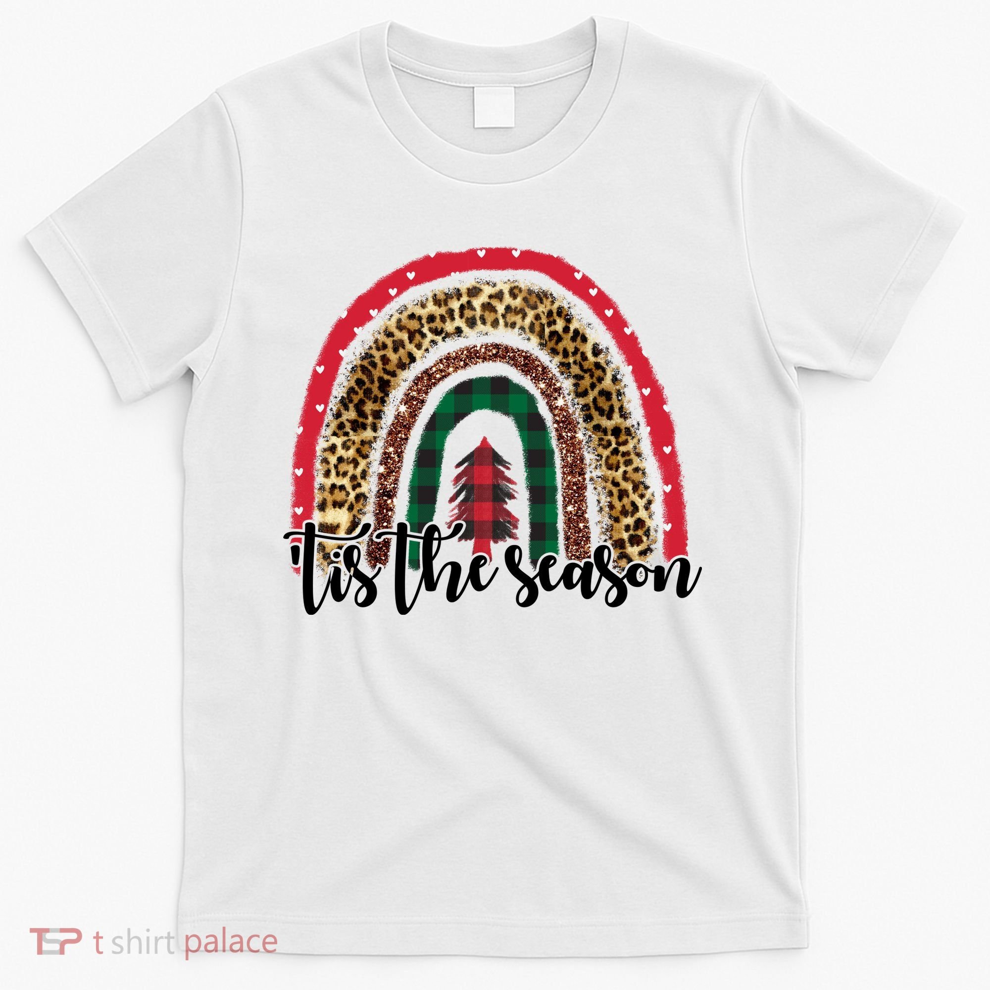 Tis The Season Holiday Rainbow Cute Christmas T-Shirt