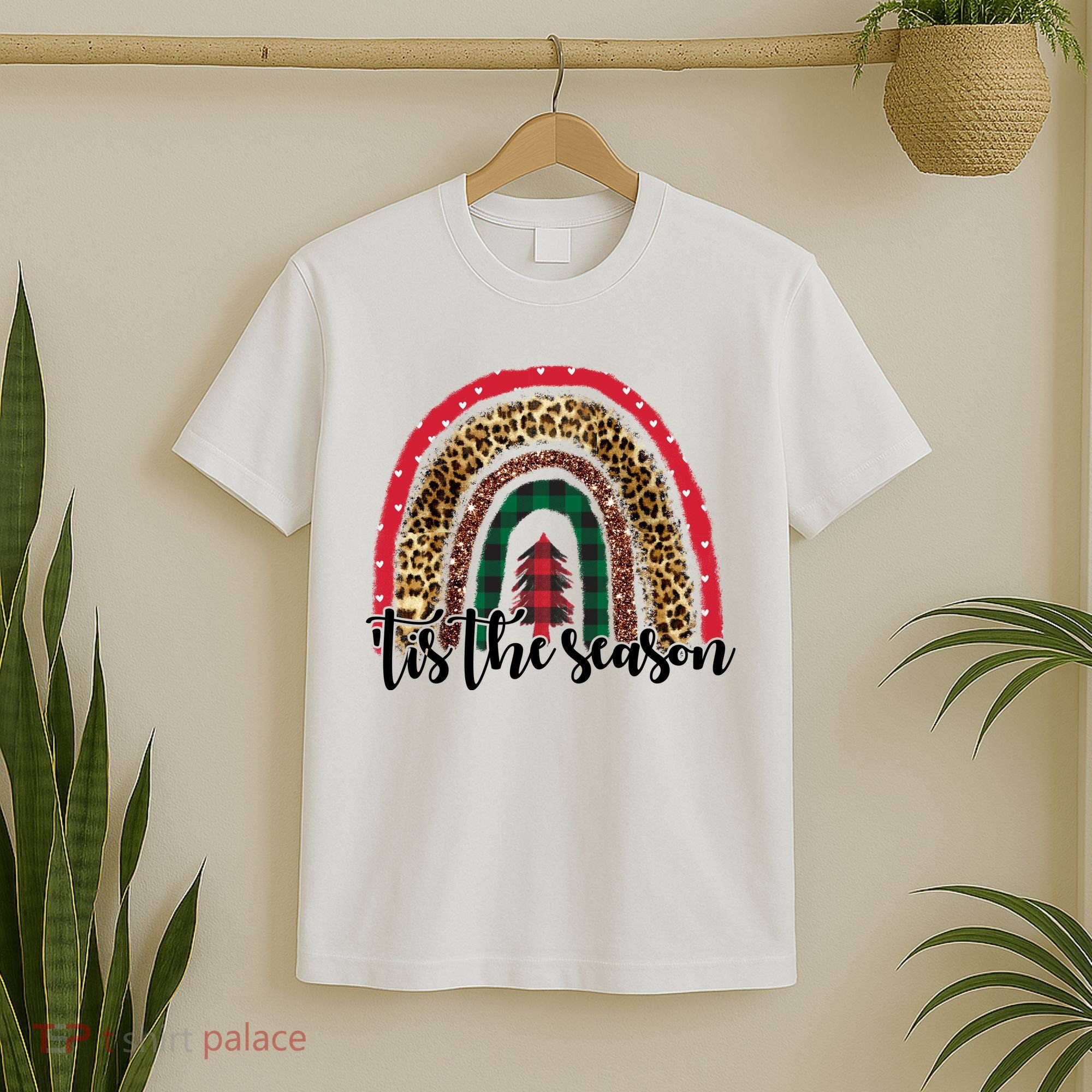 Tis The Season Holiday Rainbow Cute Christmas T-Shirt