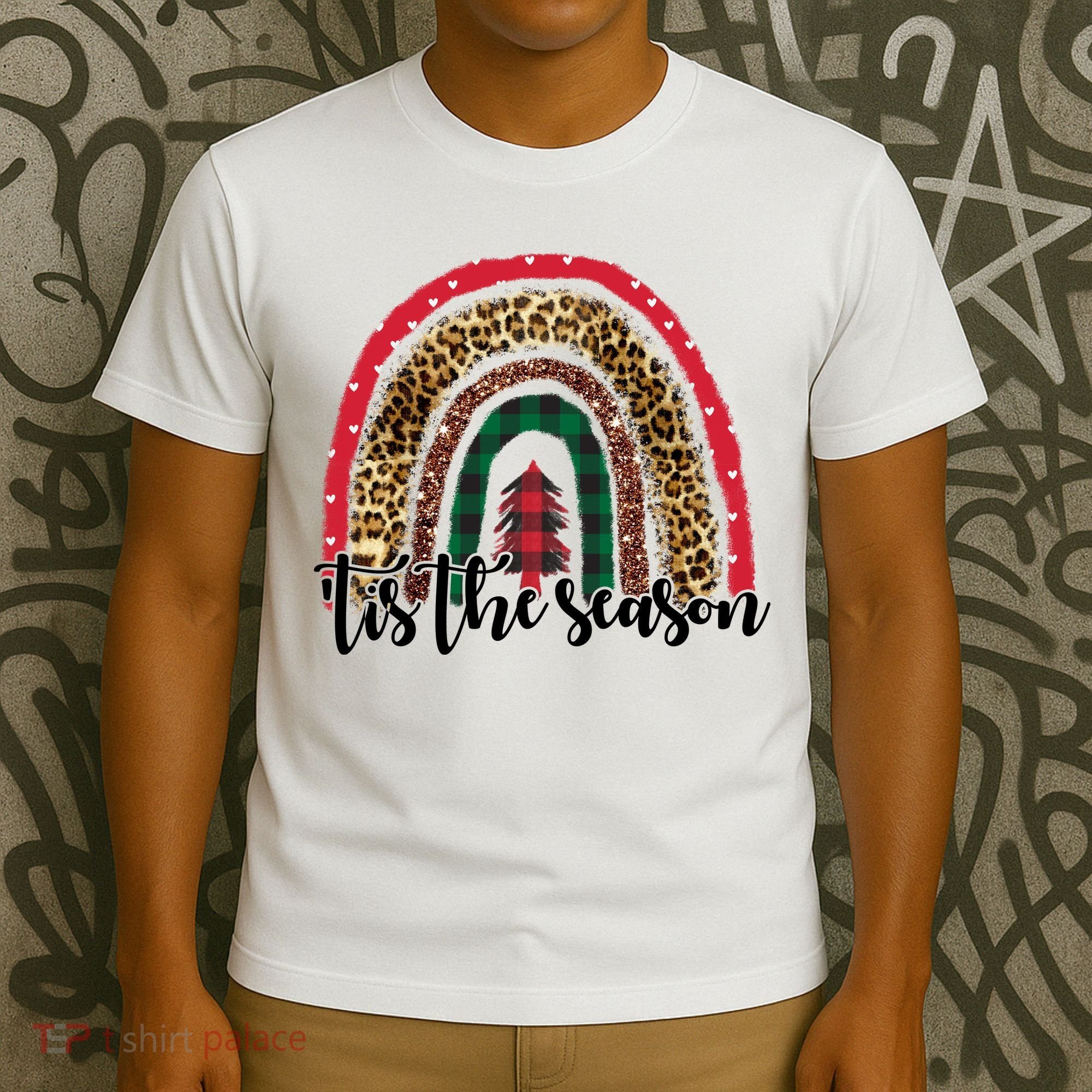 Tis The Season Holiday Rainbow Cute Christmas T-Shirt