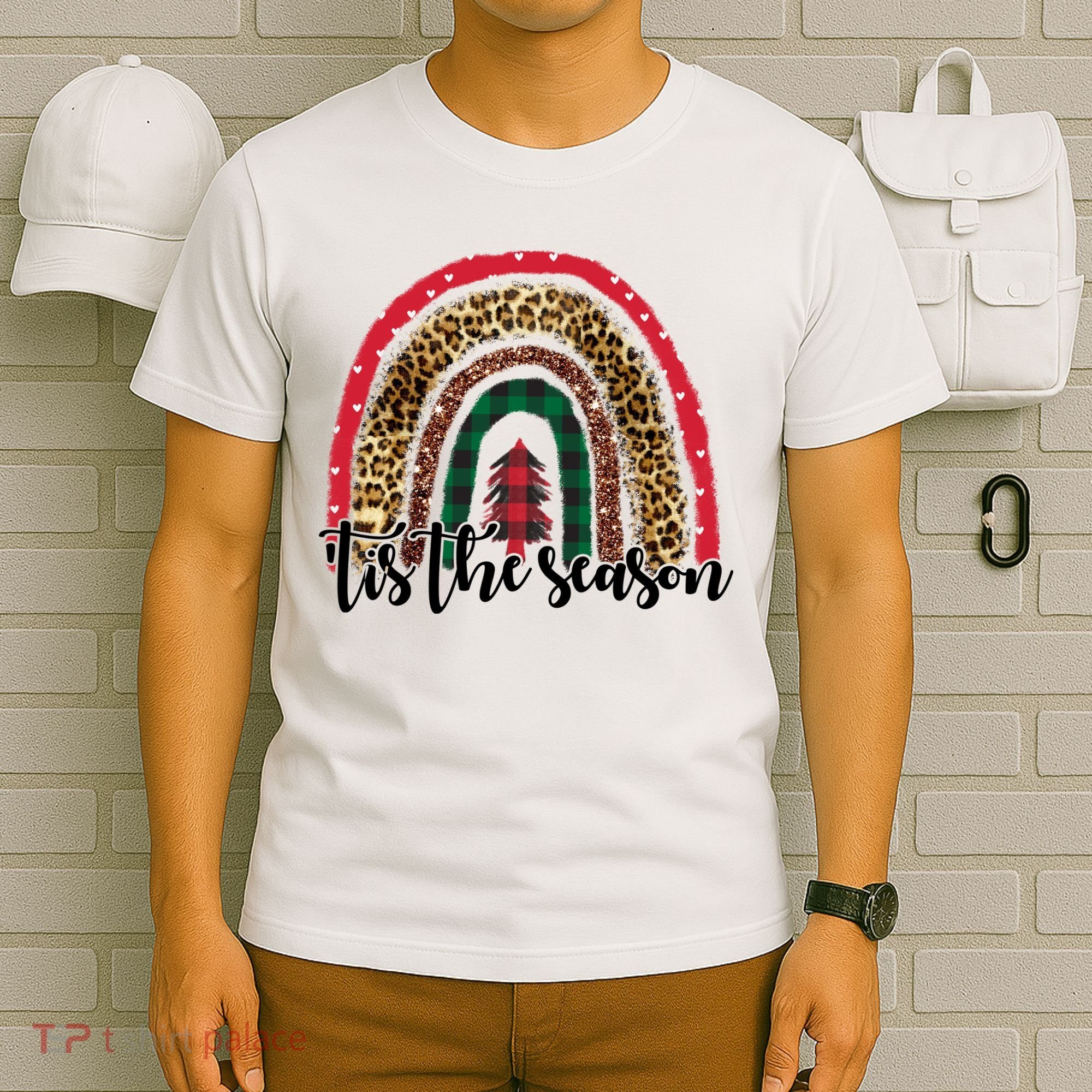 Tis The Season Holiday Rainbow Cute Christmas T-Shirt