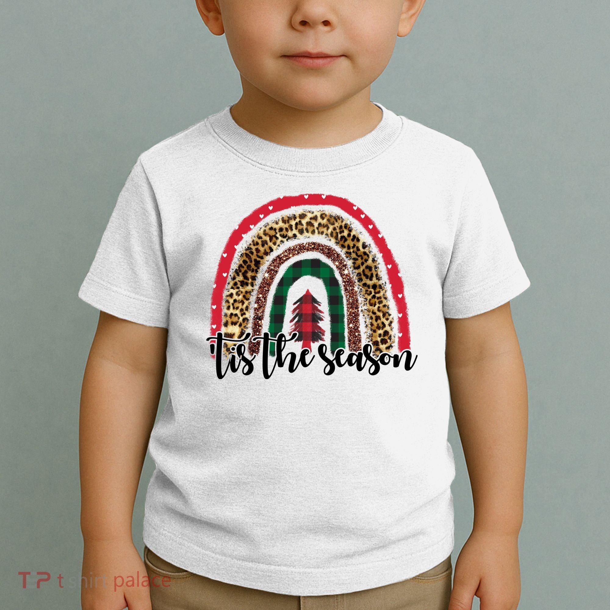 Tis The Season Holiday Rainbow Cute Christmas Toddler T-Shirt