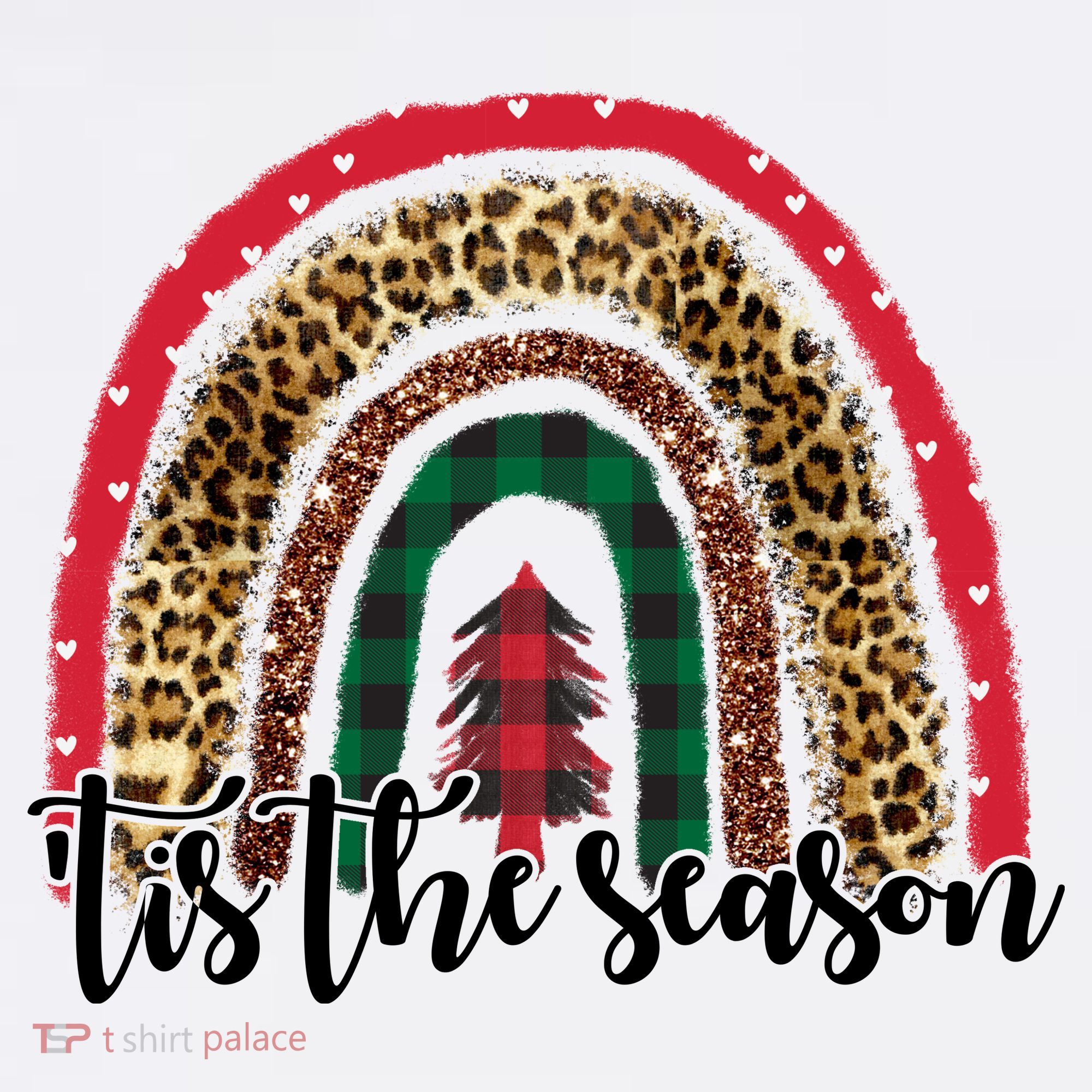 Tis The Season Holiday Rainbow Cute Christmas Toddler T-Shirt
