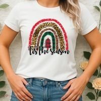 Tis The Season Holiday Rainbow Cute Christmas Women's T-Shirt thumb 2