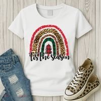 Tis The Season Holiday Rainbow Cute Christmas Women's T-Shirt thumb 3