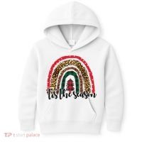 Tis The Season Holiday Rainbow Cute Christmas Kids Hoodie thumb 0