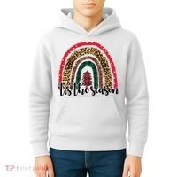 Tis The Season Holiday Rainbow Cute Christmas Kids Hoodie thumb 4
