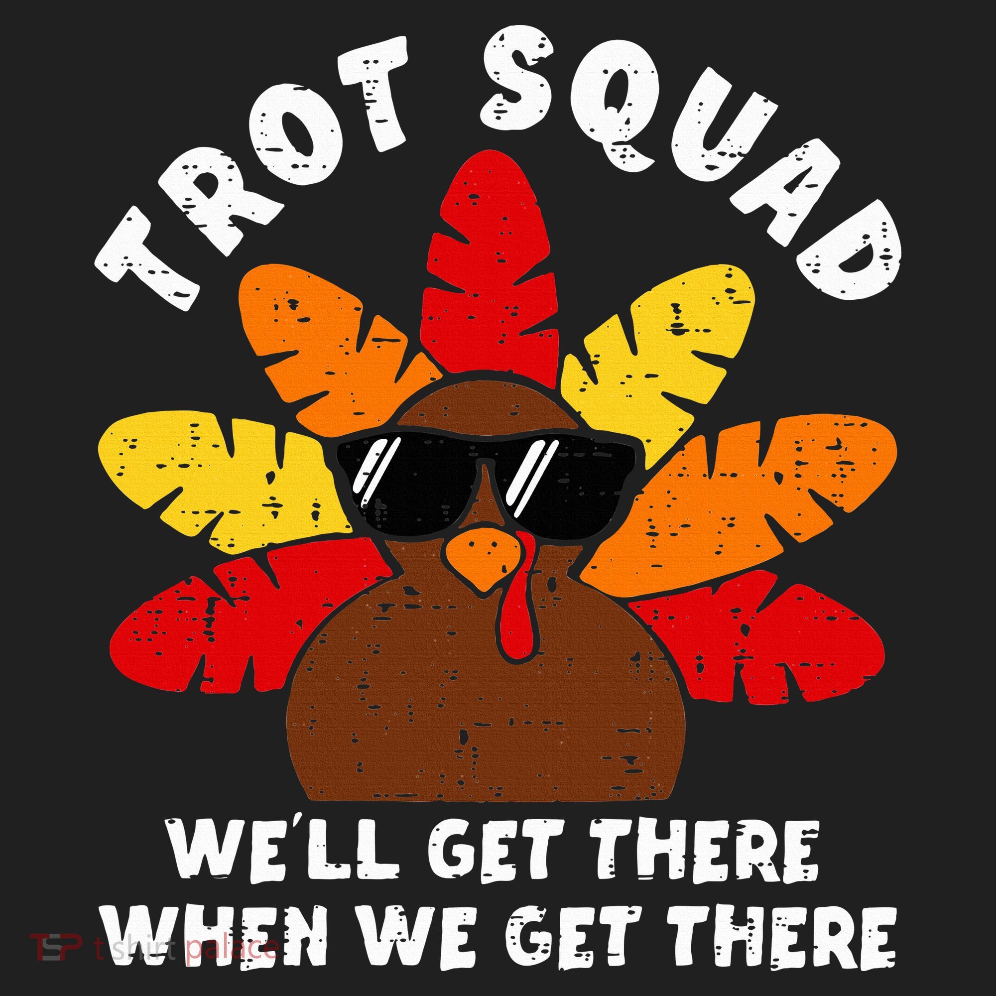 Turkey Trot Squad Race Funny Thanksgiving Running Runner Women's Sweatshirt