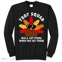 Turkey Trot Squad Race Funny Thanksgiving Running Runner Sweatshirt thumb 0