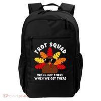 Turkey Trot Squad Race Funny Thanksgiving Running Runner Backpack thumb 0