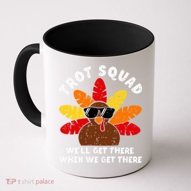 Turkey Trot Squad Race Funny Thanksgiving Running Runner Coffee Mug