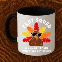 Turkey Trot Squad Race Funny Thanksgiving Running Runner Coffee Mug thumb 2