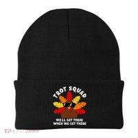 Turkey Trot Squad Race Funny Thanksgiving Running Runner Beanie thumb 0