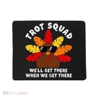 Turkey Trot Squad Race Funny Thanksgiving Running Runner Mousepad thumb 0