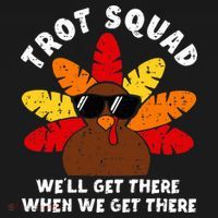 Turkey Trot Squad Race Funny Thanksgiving Running Runner Mousepad thumb 1